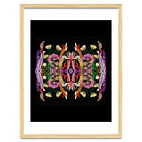 The Butterfly Effect Series 01, Paint Blot Mirror Colorful, Symmetrical Graphic, Eclectic Mandala thumbnail
