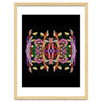 The Butterfly Effect Series 01, Paint Blot Mirror Colorful, Symmetrical Graphic, Eclectic Mandala