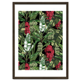 Banano Leaves Dark Jungle Red thumbnail