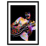 Carlos Santana . American Rock Guitarist Legend Colorful thumbnail