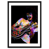 Carlos Santana . American Rock Guitarist Legend Colorful