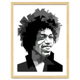 Jimi Hendrix Rock And Blues Music Black White thumbnail