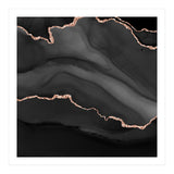 Black & Rose Gold Agate Texture 01  (Print Only) thumbnail