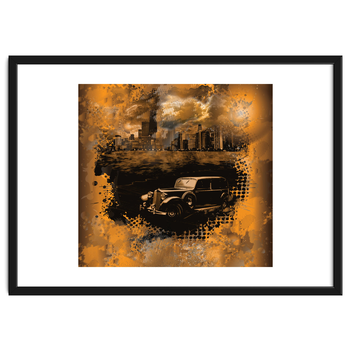 Chicago Waterfront Monochrome