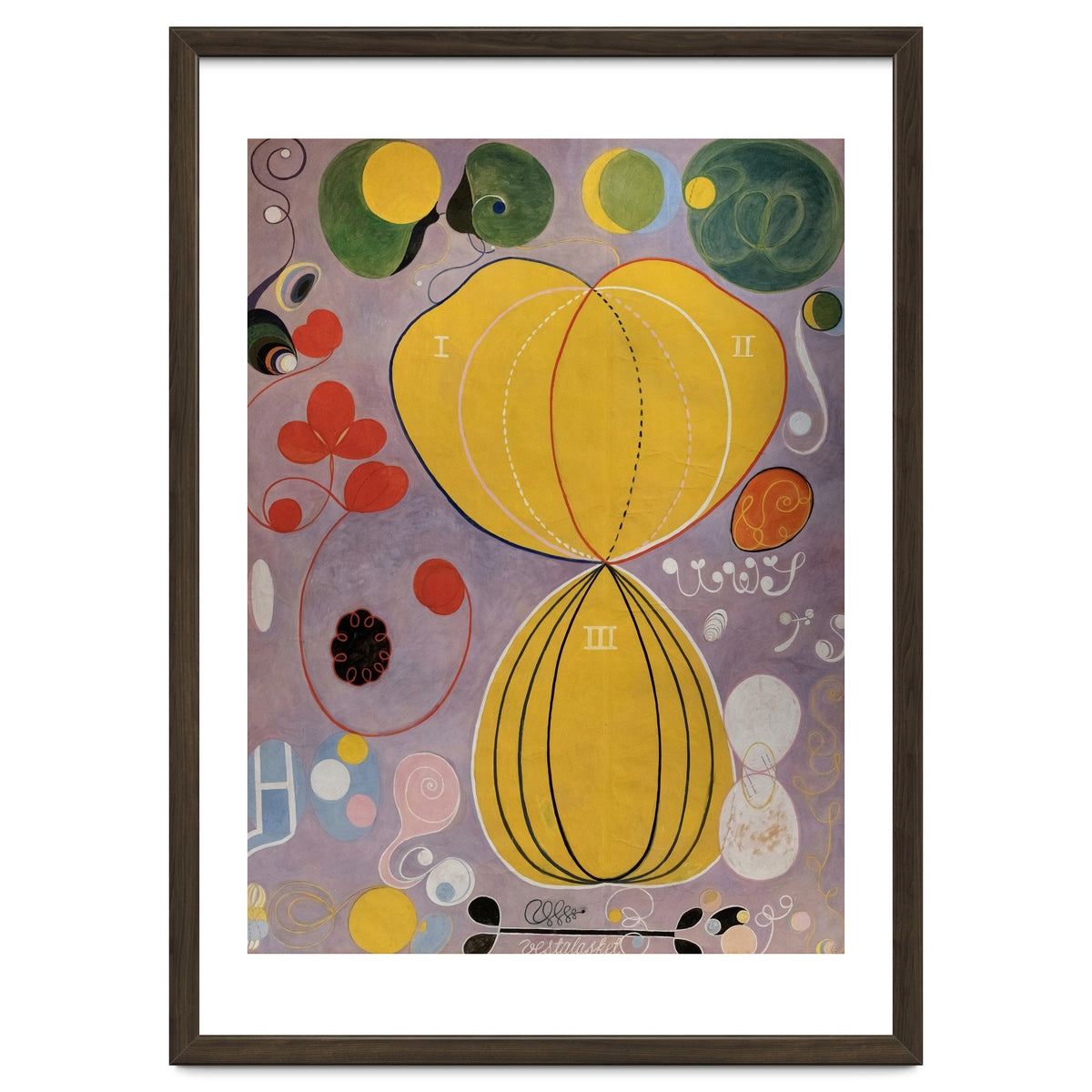 Hilma af Klint - The Ten Largest No 5 Adulthood Abstract Spiritual Art