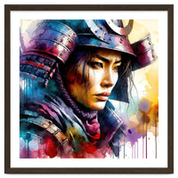 Samurai Asian Warrior Woman Portrait