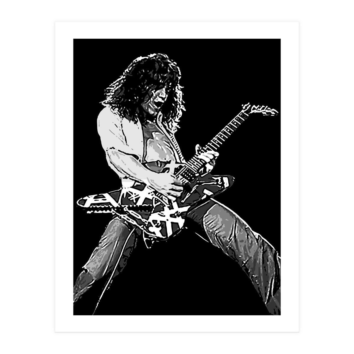 Eddie Van Halen American Rock Guitarist Legend (Print Only)