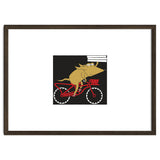 Cartoon Dog Marty cycling with Pizza thumbnail