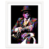 John Lee Hooker American Blues Musician Legend Colorful Art thumbnail