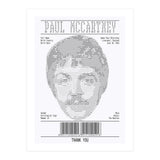 Receipt Art Paul Mc Cartney (Print Only) thumbnail