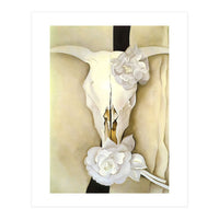 Georgia O’Keeffe – Cow’s Skull with Calico Roses (1931) | Iconic Southwestern Still Life with Desert Symbolism (Print Only)