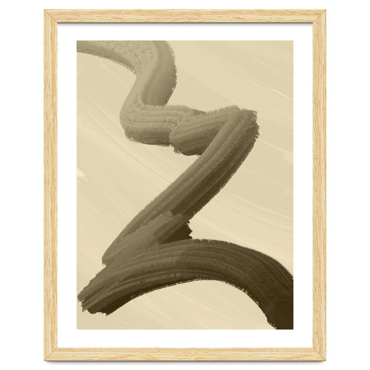 Brushstrokes in Sepia