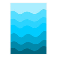 Blue gradient design  (Print Only)