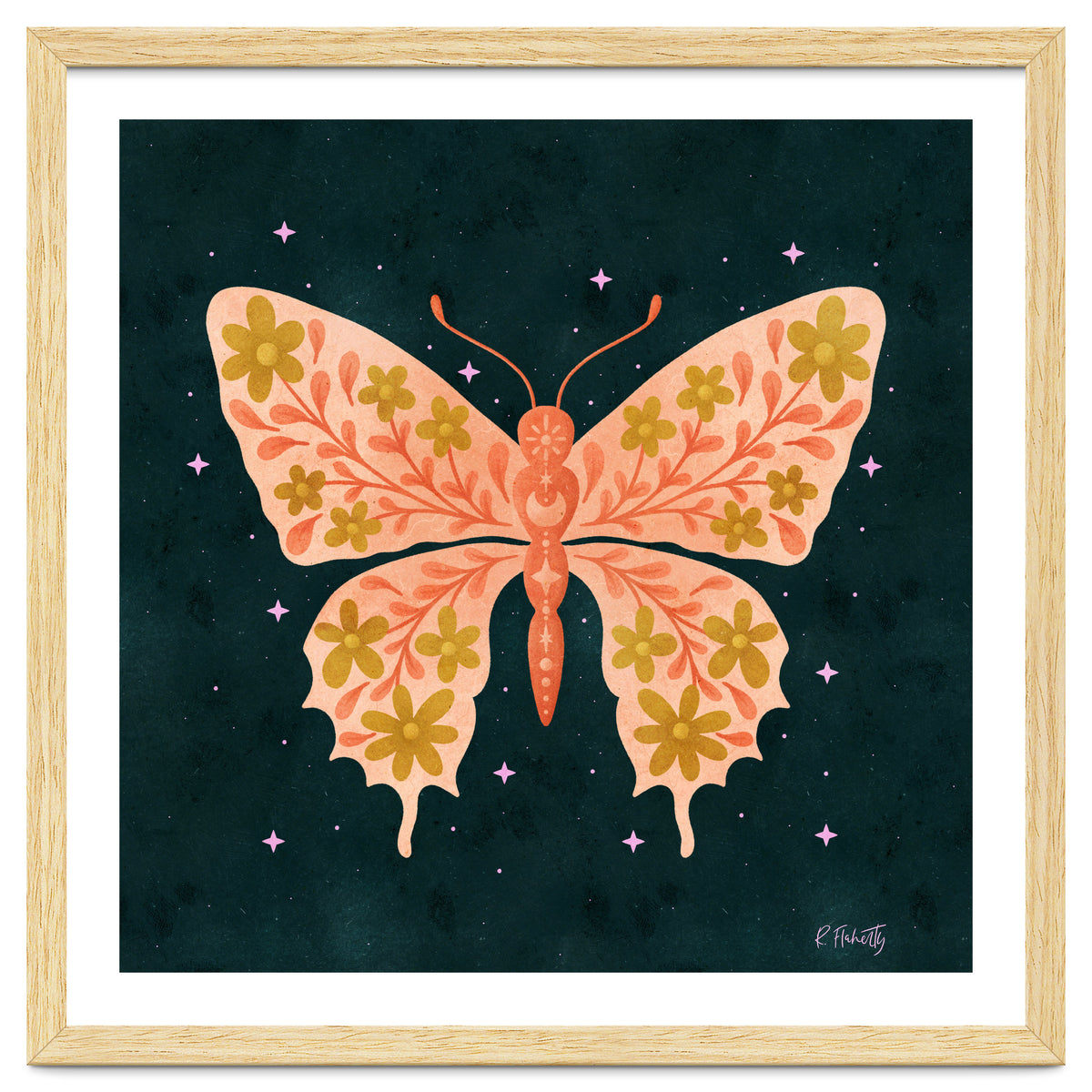 Cosmic Floral Butterfly