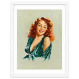 Portrait Of A Redhead Pinup Woman thumbnail