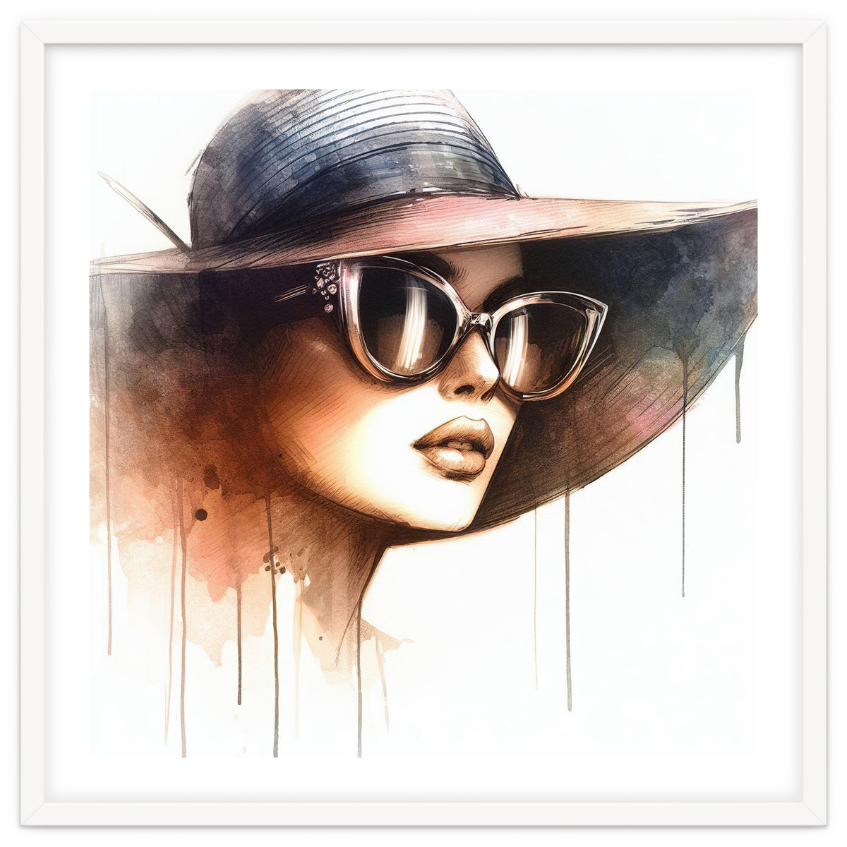 Watercolor Elegant Woman #2