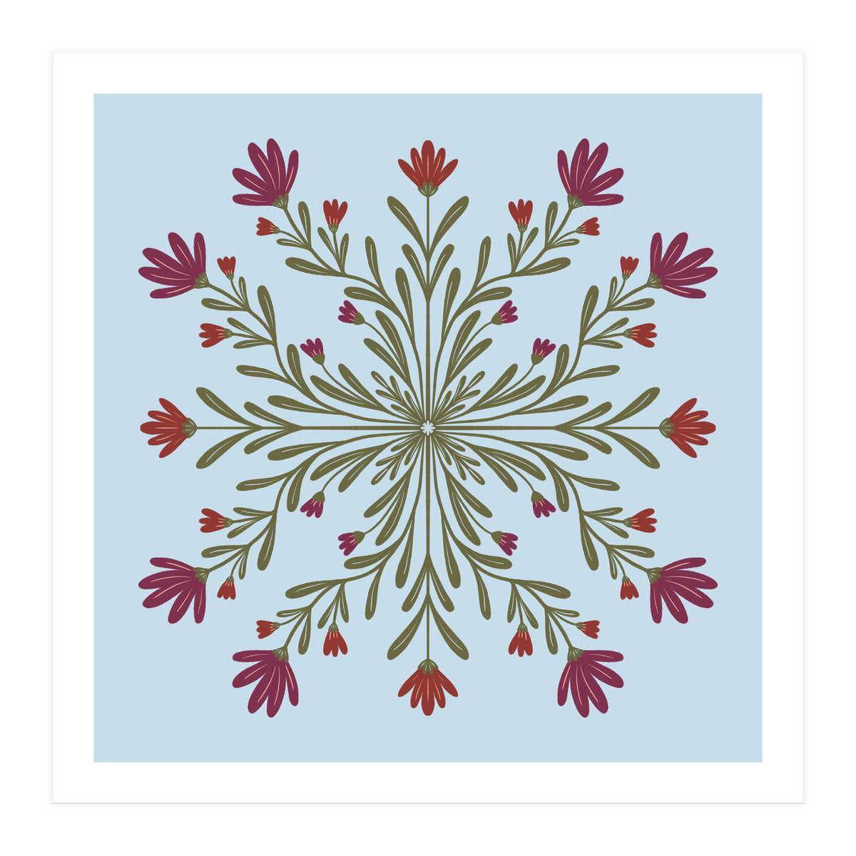 Floral Mandala  (Print Only)