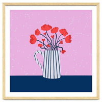 Poppies – pink and blue