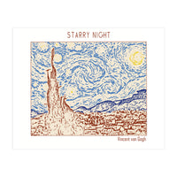 Starry Night – Vincent Van Gogh (Print Only)