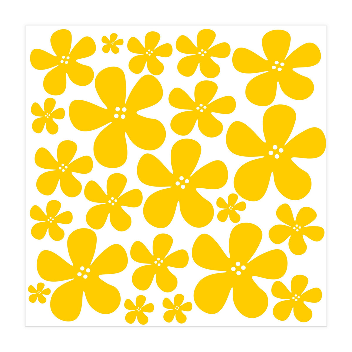 Yellow Flowers Pattern (Print Only)
