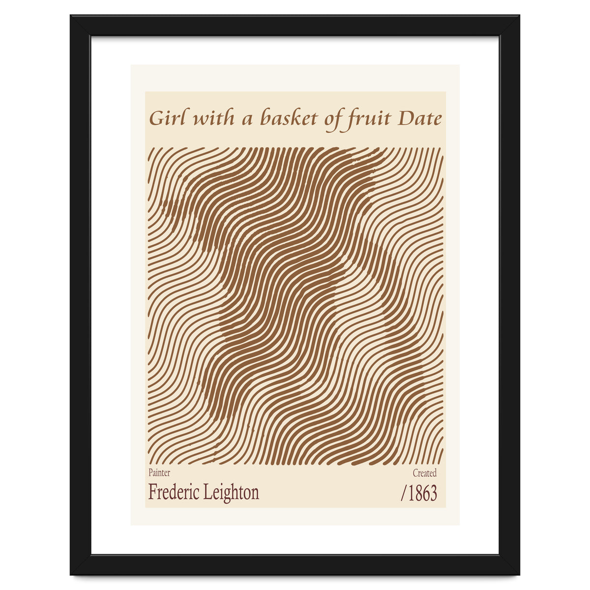 Girl With A Basket Of Fruit Date – Frederic Leighton (1863)