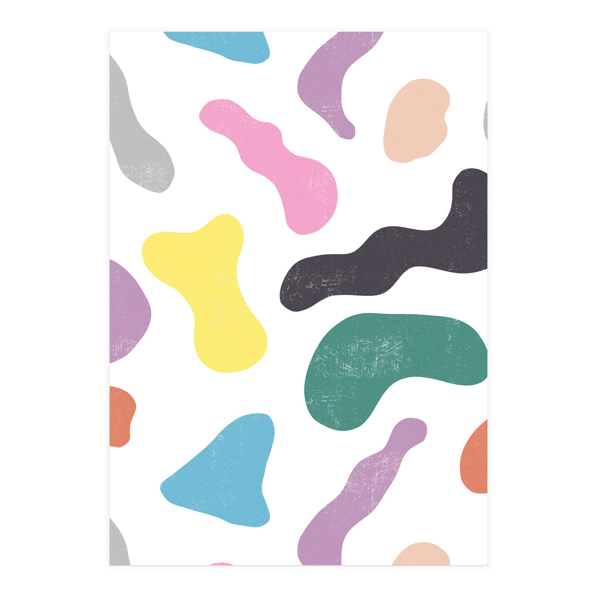 Abstract Organic Memphis Shapes (Print Only)