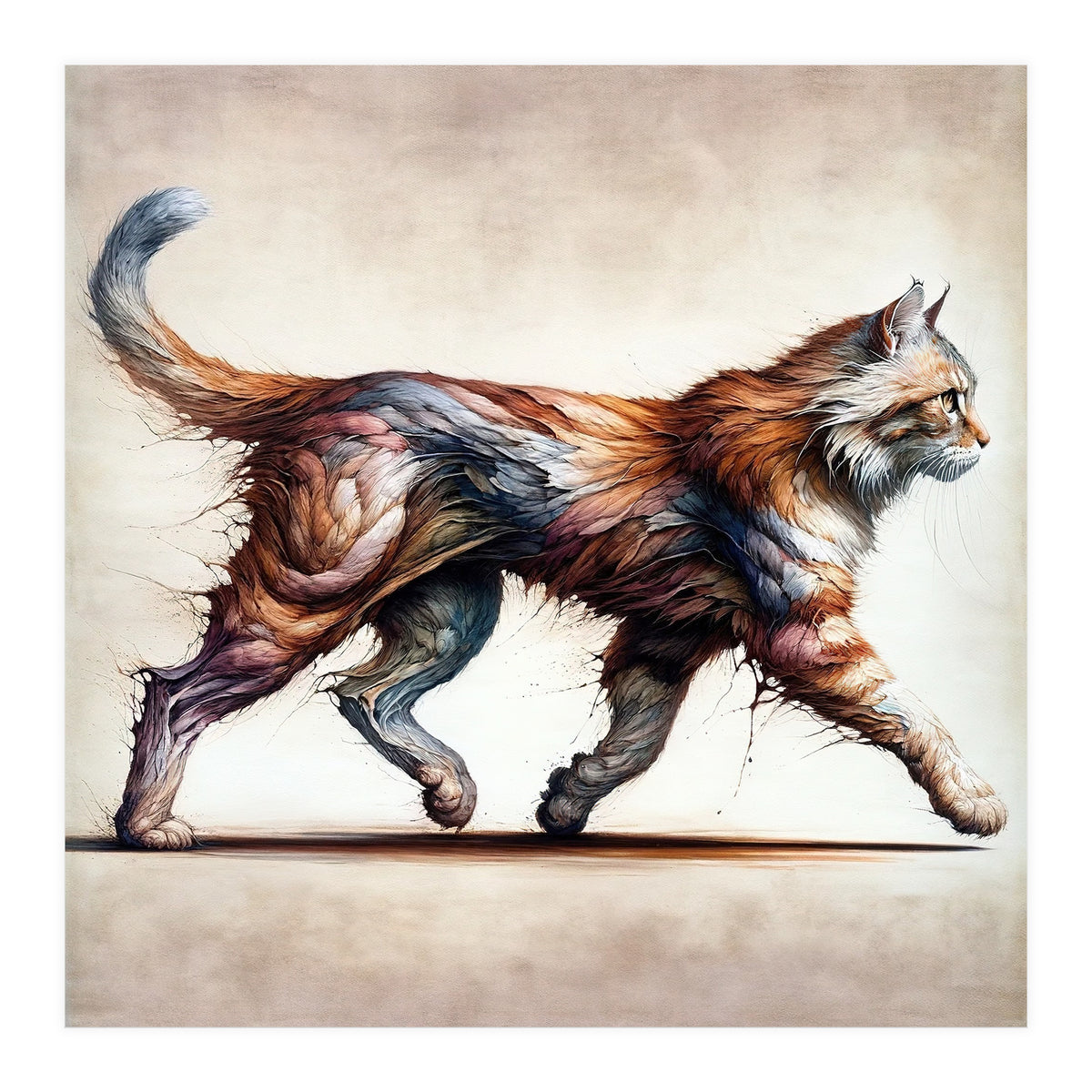 Powerful Cat (Print Only)