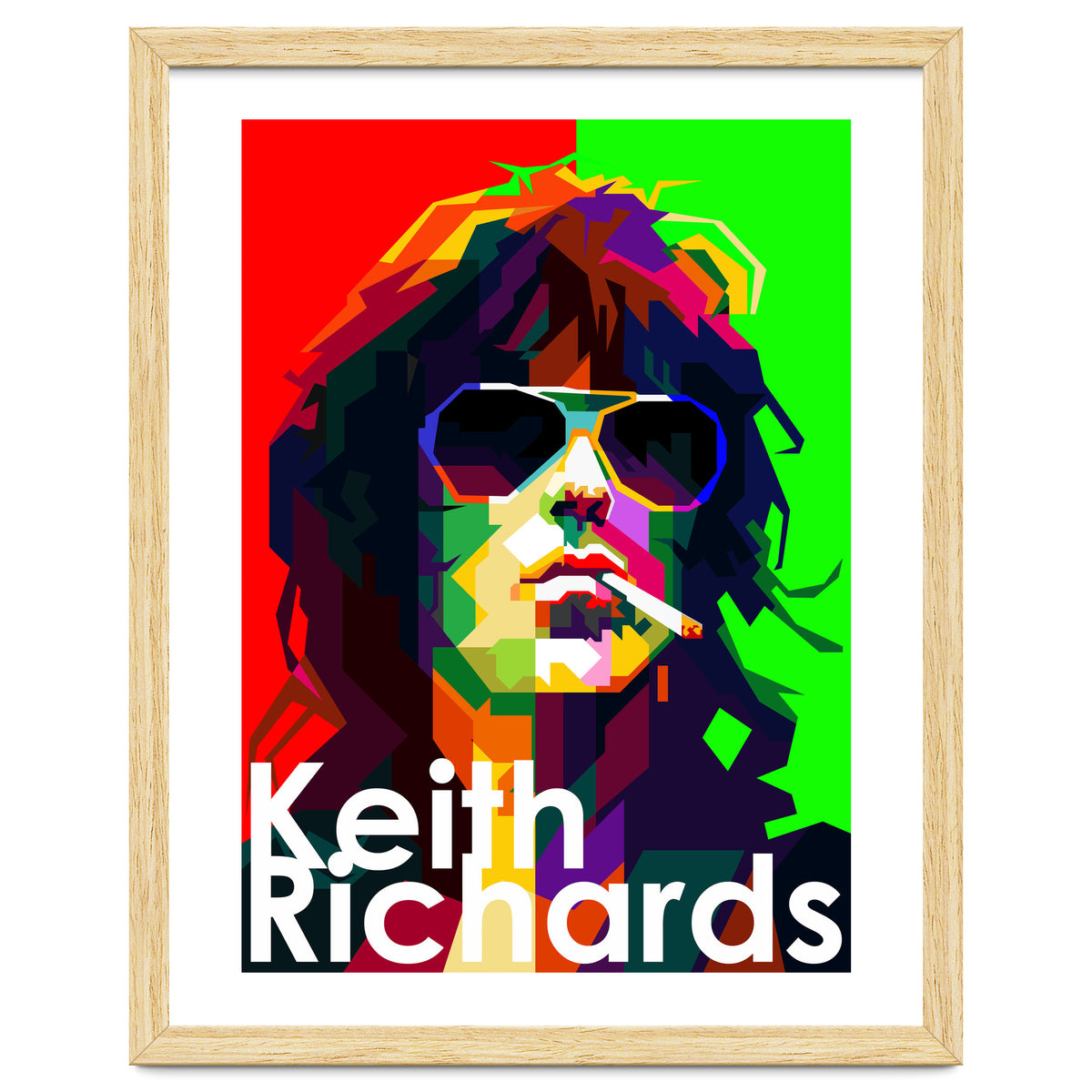 Keith Richards Pop Art WPAP