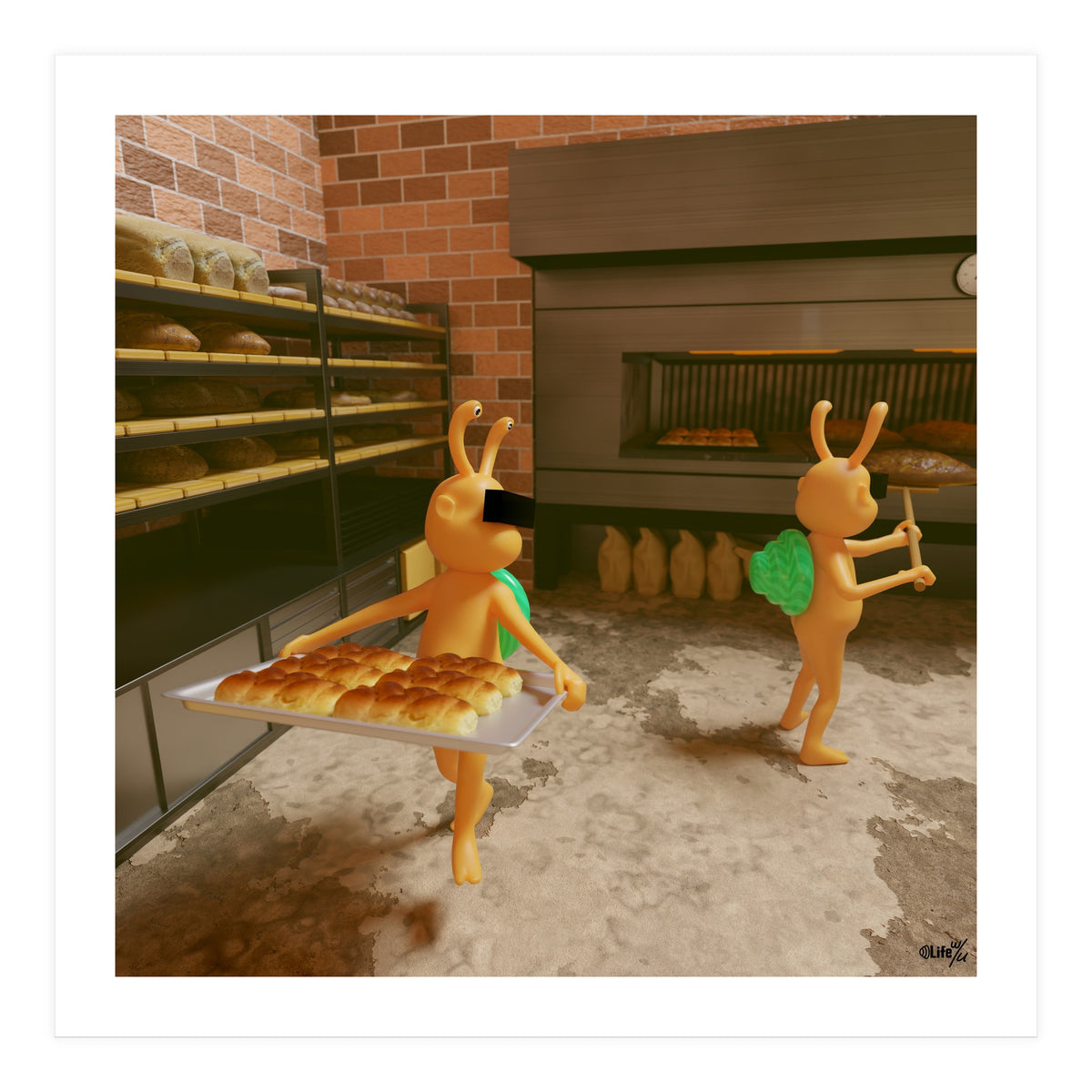 Bakery "Fresh out of the Oven" (Lwuba 031 Bakery 02) (Print Only)