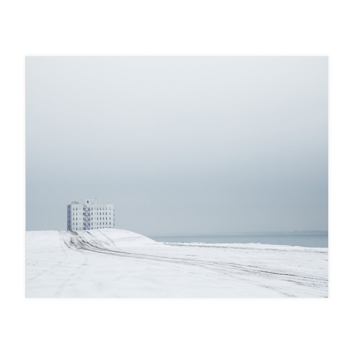 White Building - Winter seascape (Print Only)
