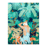 Backyard | Jungle Tropical Nature Painting | Botanical Plant Lady Banana Tree Garden Watercolor (Print Only) thumbnail