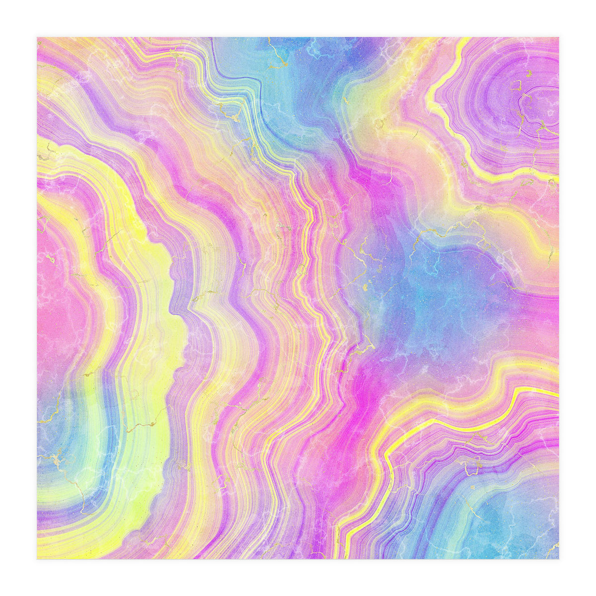 Neon Agate Texture 08 (Print Only)