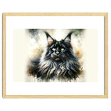 Majestic Long Haired Cat Portrait thumbnail