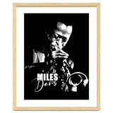 Miles Davis American Jazz Trumpeter in Grayscale thumbnail
