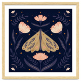 Moth And Flowers thumbnail