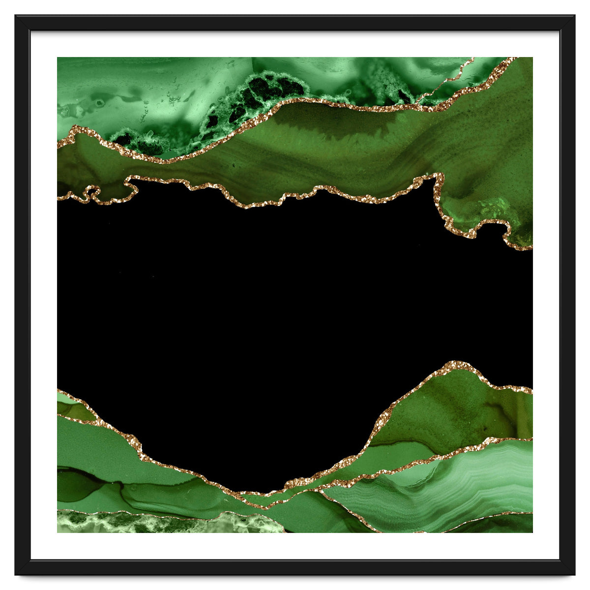 Green & Gold Agate Texture 18