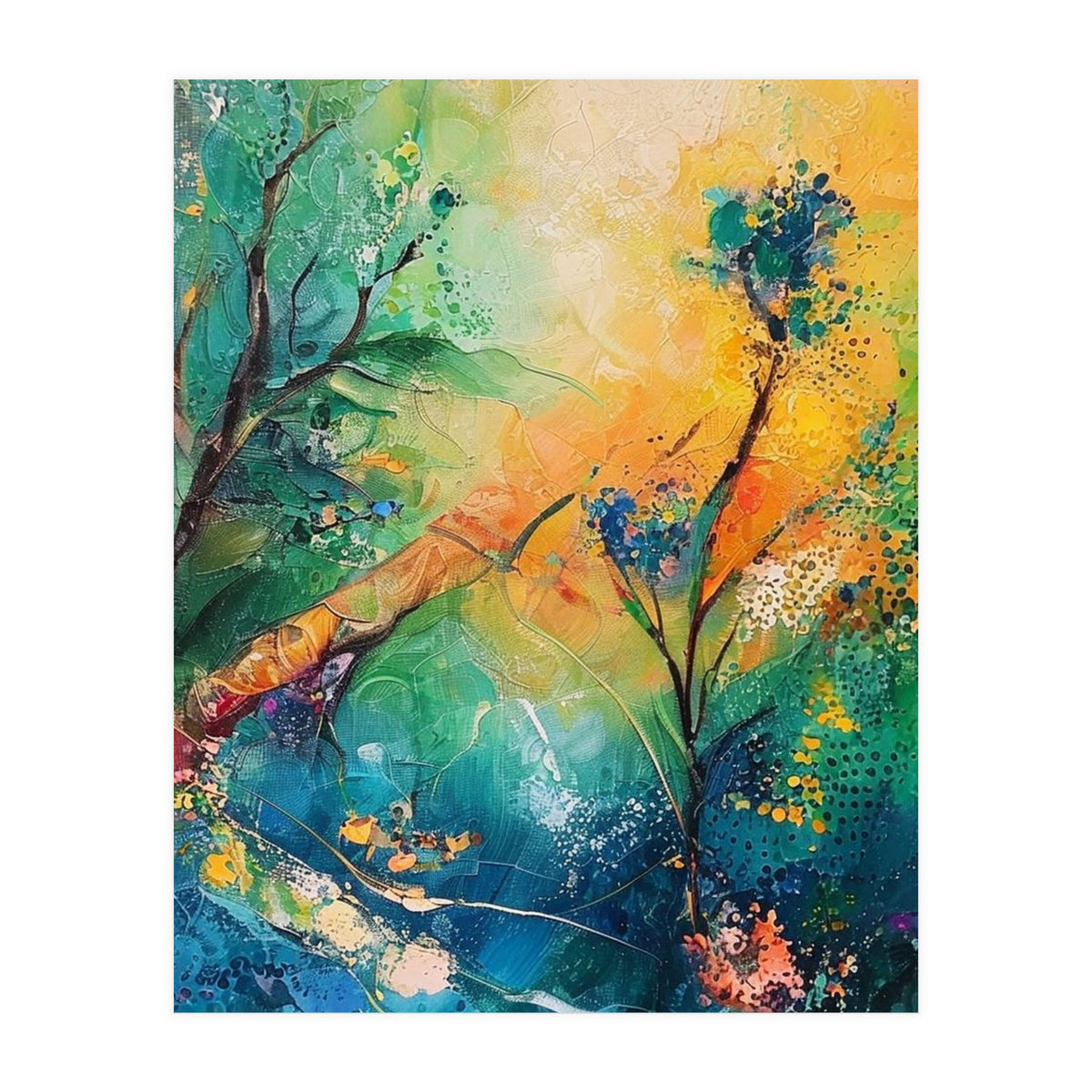 Abstract Botanical Forest Landscape (Print Only)