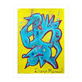 Forma Celeste Sobre Amarillo (Print Only) thumbnail