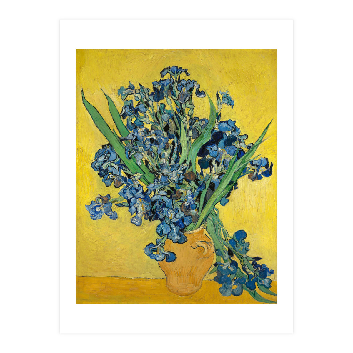 Irises. Date: May 1890, Saint-Rémy-de-Provence. Dimensions: 92.7 cm x 73.9 cm, 111.5 cm x 92.9 cm. (Print Only)