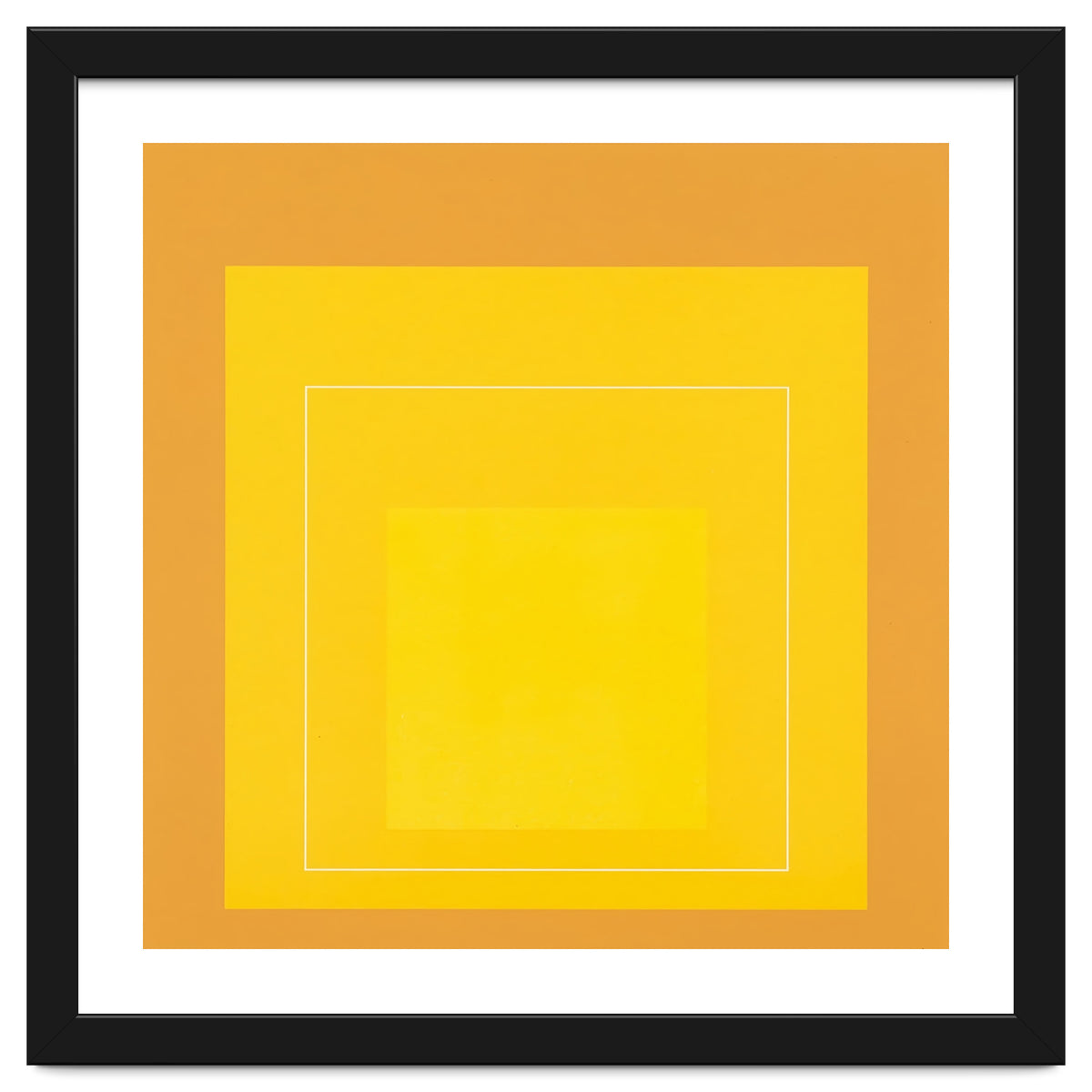 JOSEF ALBERS - HOMAGE TO THE SQUARE ORANGE YELLOW