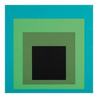 JOSEF ALBERS - HOMAGE TO THE SQUARE GREEN BLACK (Print Only)