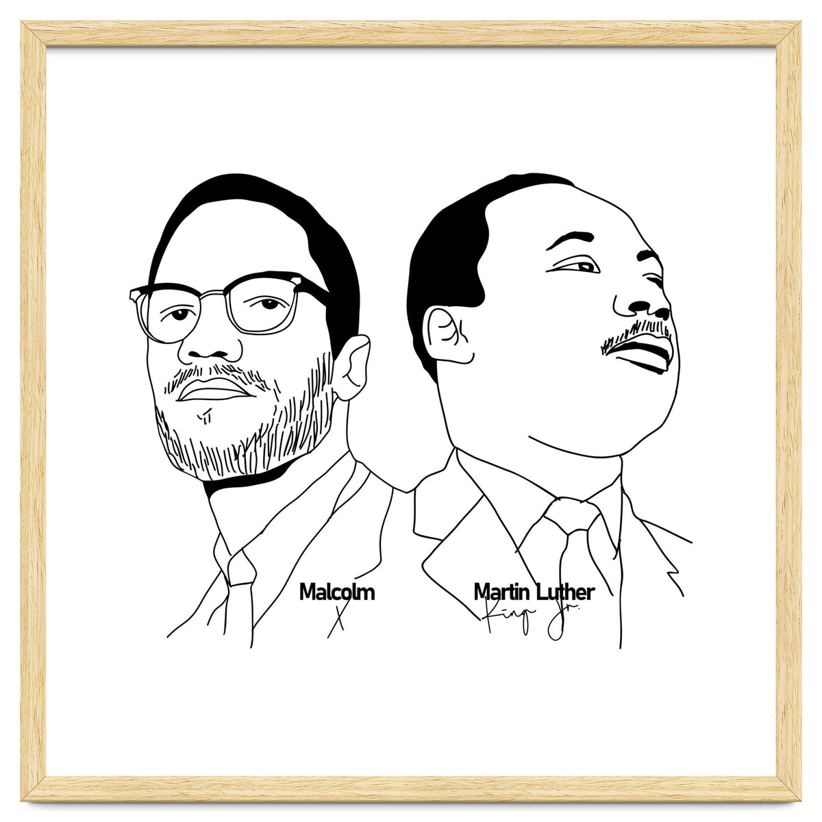Martin Luther King Jr and Malcolm X