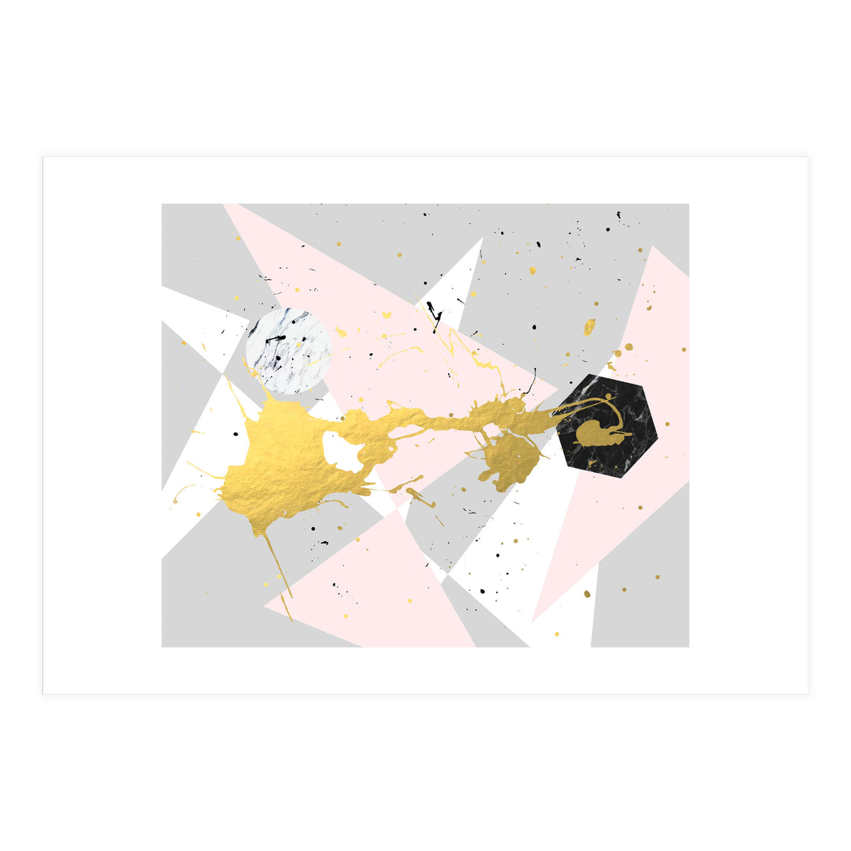 Gold Splatter #society6 #decor #buyart (Print Only)