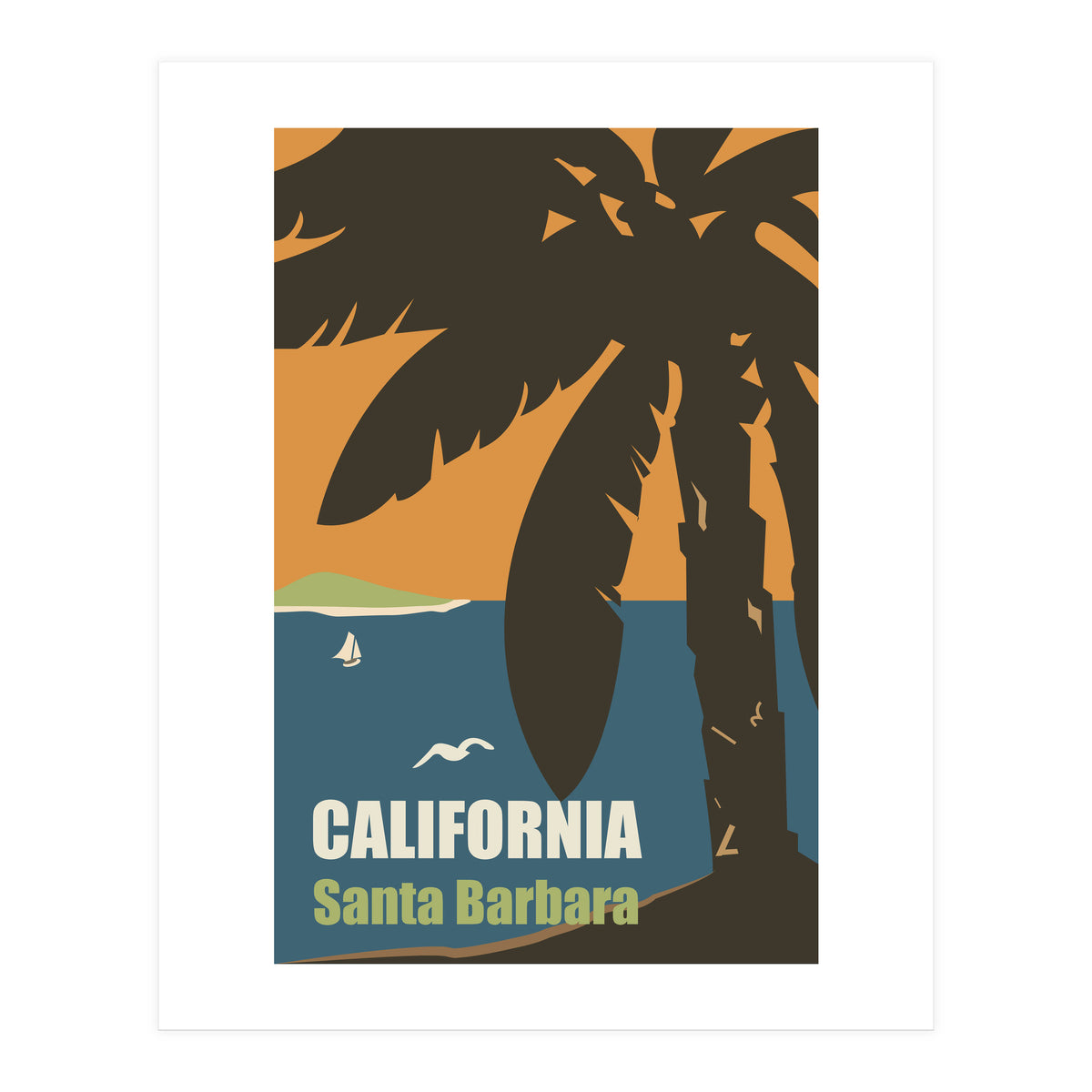 California, Santa Barbara (Print Only)