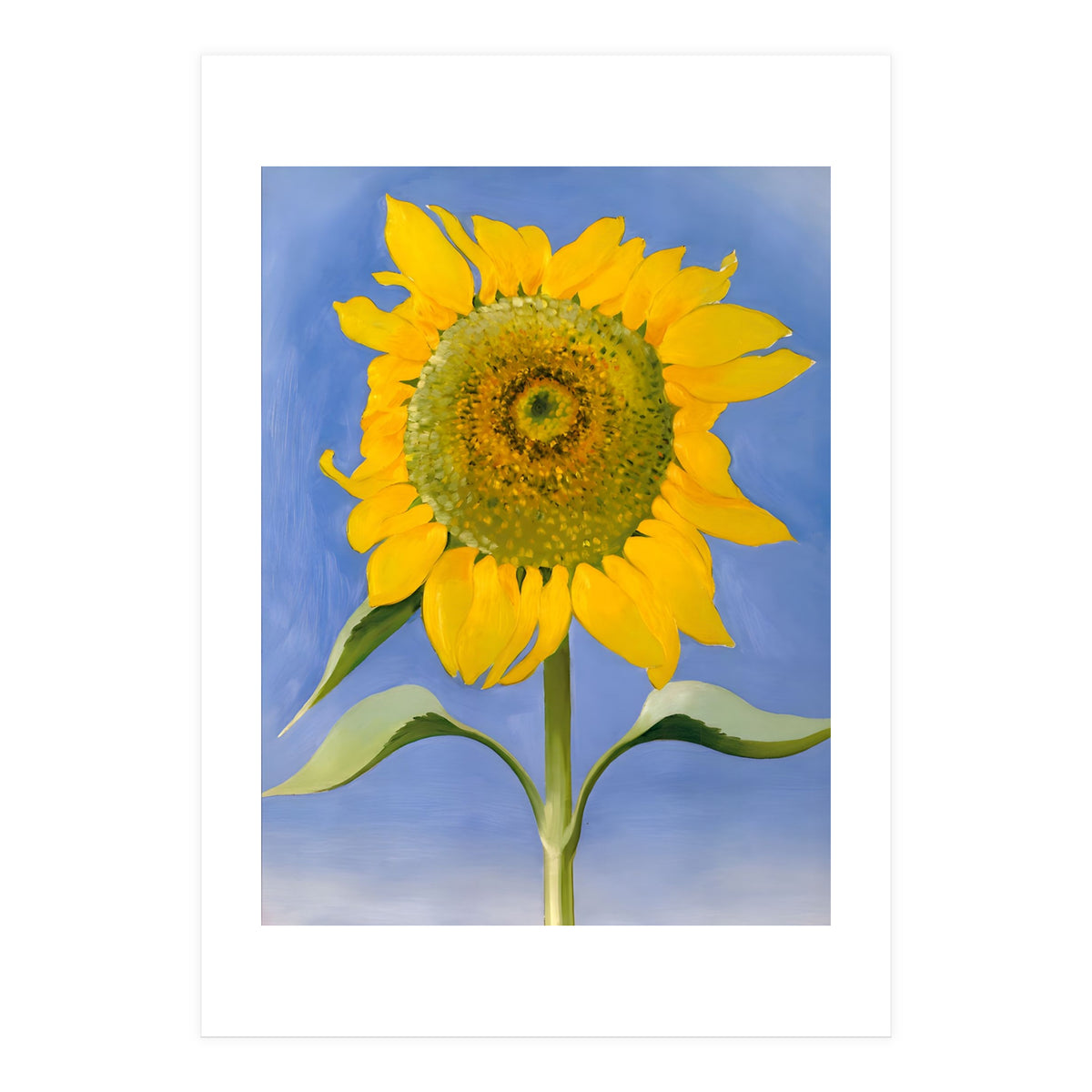 Georgia O’Keeffe – Sunflower, New Mexico (1935) | Bold Modernist Floral Painting Inspired by the American Southwest (Print Only)
