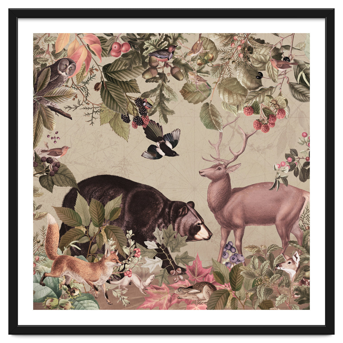 Nostalgic Autumn guardians of the forest