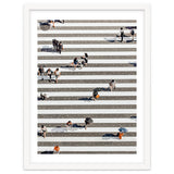 Rain Crossing | Polka Dots Zebra Crossing On The Street | Rain Eclectic Modern Graphic Design thumbnail