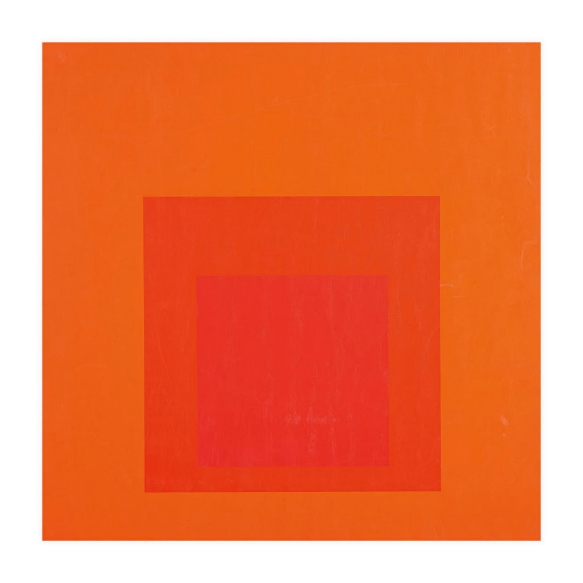 JOSEF ALBERS - HOMAGE TO THE SQUARE RED  (Print Only)