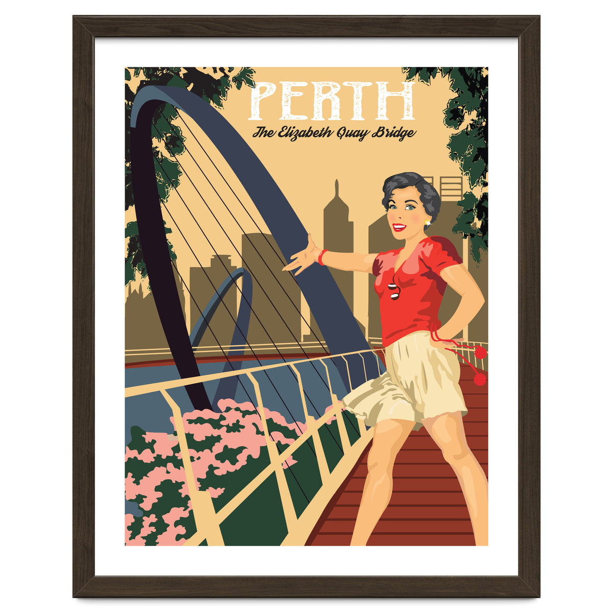 Perth, The Elizabeth Quay Bridge, Australia