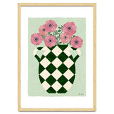 Checkered vase with anemones thumbnail